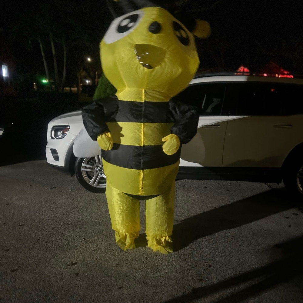 Children's Inflatable Bee Costume - Yellow and Black